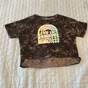 Old navy black tie dye tee size L 10-12